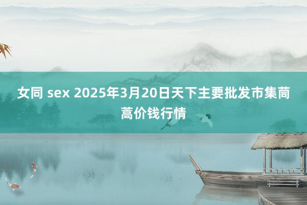女同 sex 2025年3月20日天下主要批发市集茼蒿价钱行情