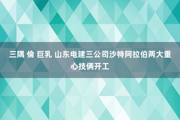 三隅 倫 巨乳 山东电建三公司沙特阿拉伯两大重心技俩开工