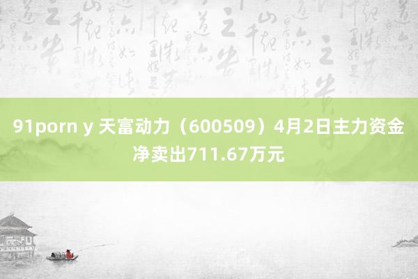91porn y 天富动力（600509）4月2日主力资金净卖出711.67万元